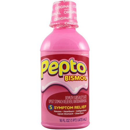 Pepto-bismol Original Liquid 5 Symptom Relief, 16 OZ (Pack of 6