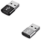 thumbnail image 2 of Adaptadores USB Tipo C Hembra USB Macho BLOOSOM Carga Rapida Negro/Gris, 2 of 4