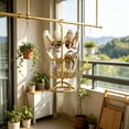 thumbnail image 6 of MMJ 3 Tier Rotating Shoe Rack Stainless Steel Hanging Floor Standing 360 Degree Swivel Space Saving Up to 12 Pairs 37.8x11.4in, 6 of 6
