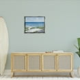 thumbnail image 3 of Stupell Industries Beach with White Sand Landscape Painting Gray Floater Framed Canvas Art Print Wall Art, 31 x 25, 3 of 10