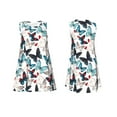 thumbnail image 7 of Honeii Butterfly Print Women's Sleeveless Dress, Loose Fit Casual Dress for Women, Summer Fashion Dress, 7 of 7
