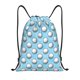 thumbnail image 1 of Fotbe Golf Balls 1 Bolsa Mochila con Cordón Estampada, Bolsa de Gimnasio Deportiva, Bolsa Cinch, Bolsa con Cordón para Hombres y Mujeres-Medium, 1 of 6
