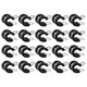 thumbnail image 1 of 20pcs Abrazaderas de alambre de acero inoxidable Abrazaderas de tubo de caucho Abrazaderas de cable, 1 of 5