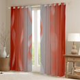 thumbnail image 2 of Gradient Red Orange and Greyish White 30%-50% Blackout Curtains Ombre Curtains & Drapes,Spiral Silver Print Wave Striped Pattern 2 Panels 52"Wx84"L Curtains,Abstract Art Room Decor Aesthetic, 2 of 6