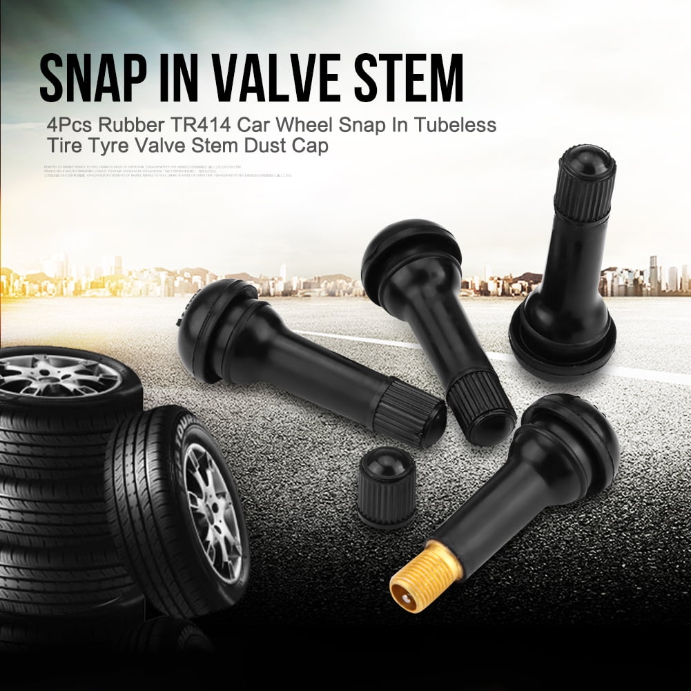 4 PCS Tire Wheel Rims Stem Air Valve Caps Tyre Cover Truck Supply Bike Car P6U4
