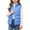 Blue, variant on Spazoro Girls Lightweight Puffer Vest with Patch Pockets, Stand Collar Full Zip Solid Color Sleeveless Warm Quilted Outerwear Gilet Purple Size 5-6