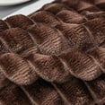 thumbnail image 5 of Cozival Thermal Wool Throw, Soft Wool Blend Blanket 150X200Cm - Cozy & Warm Thick Bed Blanket with Shearling Texture, Lightweight Yet Warm for All Seasons, Oversized Shearling Blanket, U, 5 of 5
