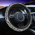 thumbnail image 1 of Zebra Pattern Steering Wheel Covers Universal 15 Inch Car Accessories Anti Slip Neoprene Car Wrap Cover for Men Women, 1 of 8