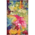 thumbnail image 2 of Unique Loom Estrella Collection Colorful, Abstract, Watercolor, Modern, Eclectic Area Rug, 5 x 8 ft, Multi/Beige, 2 of 2