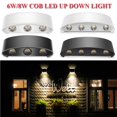 thumbnail image 4 of Wosthever Aplique de aluminio Scone al aire libre Lámpara de pared LED Jardín Pasillo Balcón Up Down Light Iluminación y accesorios blanco Wosthever HA024680-02, 4 of 6