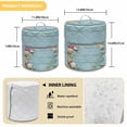 thumbnail image 6 of Starfish Shell Pressure Cooker Cover Floral Sand Summer Beach Blue Wood Grain Dust Cover for Kitchen Appliances with Top Handle & Storage Pockets, Fits 6 Quart Instant Pot, Air Fryer, Crock Pot, 6 of 9