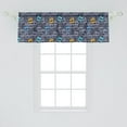 thumbnail image 2 of Ambesonne Vehicle Valance Pack of 2, Transportation Pictogram, 54"X18", Dark Taupe Grey Orange, 2 of 3