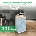 thumbnail image 5 of 29 Gallon Recycling Bin for Kitchen Indoor Home Recycle Bins with Lid, 110L Large Recycling bin with Removeable Reusable Inner Bags Foldable for Bottles Cans Glass Plastice Cartons, 5 of 10