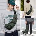 thumbnail image 3 of WITZMAN Sling Bag for Men Crossbody Bag Travel Sling Backpack Slim Chest Bag Lightweight Casual Daypac (B702 Army Green), 3 of 10