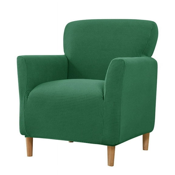 XmhyTop Modern Armchair Slipcover Jacquard Accent Chair Covers for Living Room Furniture Protector-Green