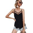 thumbnail image 3 of Women's Deep V Neck Cut Out Back Sleeveless Blouse Tank Top, 3 of 5