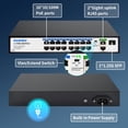 thumbnail image 2 of Conmutador Ethernet PoE Goalake 19 puertos 16 puertos PoE+ 240 W, 2 of 9