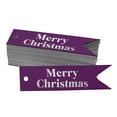 thumbnail image 1 of Inkdotpot Silver Foil Paper Hang Tags Merry Christmas Favor Tags 50 Pieces, 1 of 6