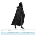 thumbnail image 4 of Hooded Cloak, Soft Polyester Comfortable Wear,  Atmosphere Spooky, Family Fun Party Decoration, Witches, 4 of 6