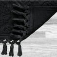 thumbnail image 5 of Jean Pierre - Ricardo Bath Mat, Woven Fringe Bathroom Rugs, 100% Cotton, Premium Bathroom Decor - Measures 21" x 41" - Black, 5 of 8