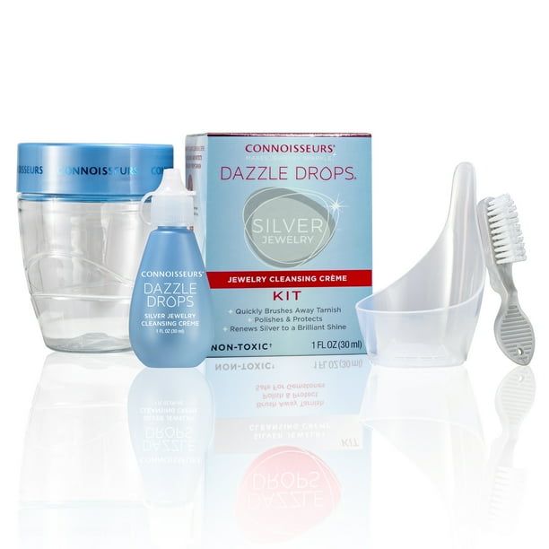 Connoisseurs Dazzle Drops Silver Jewelry Cleaner Kit for Sterling