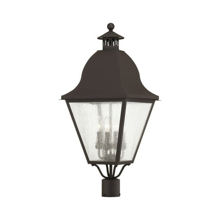 Livex Lighting Amwell 4 Light Outdoor Post Lantern