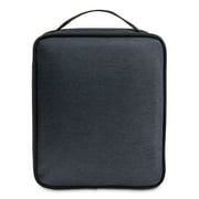 PackIt Freezable, Reusable Upright Lunch Box, Charcoal and Black