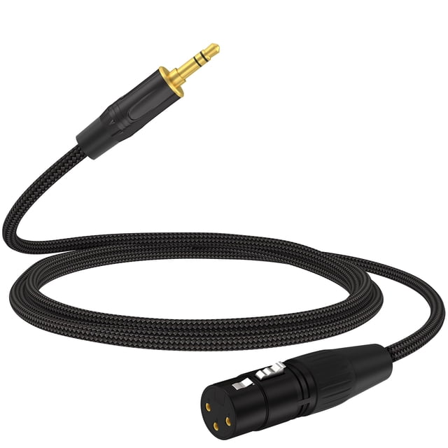 Cable de audio estéreo HOSONGIN XLR hembra a TRS de 3,5 mm, 1,8 m