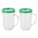 thumbnail image 5 of 16 oz Blender Jar Replacement Attachment with Green Rim Ring for 250W MB-1001 Blender, 5 of 5