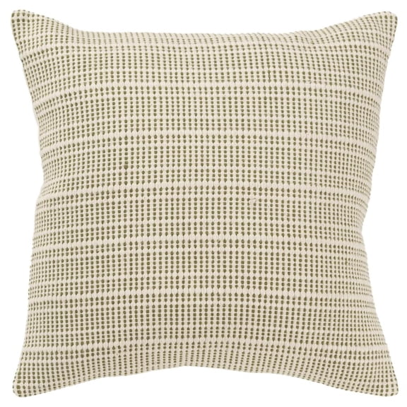 Rizzy Home Cotton Yarn Dyed Stripe Green 20"X20" Pillow Cover 2 Pack