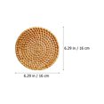thumbnail image 2 of unbranded 4 PCS Cup Mat Pot Coasters Table Pad Cup Pad 16x16cm Brown, 2 of 8