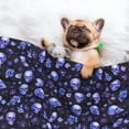thumbnail image 3 of Disketp Skull flower leaf purple Dog Blanket/Bed Cover for Dogs and Cats,Puppy Essentials-Small, 3 of 8