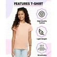 thumbnail image 5 of Marky G Apparel Girls' Fine Jersey Short-Sleeve Crew-Neck T-Shirt (Pack of 3), 5 of 6