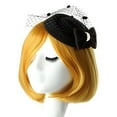 thumbnail image 3 of Walbest Veil Fascinator for Women Vintage Mesh Bowknot Hairpin Tea Party Wedding Funeral Birdcage Veil, 3 of 7