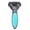 Blue #018, variant on Medium Size Pet Undercoat Deshedding Brush, Self-Cleaning Dog Cat Grooming Tool with Ergonomic Handle, Efficient Loose Fur Remover Comb for Pet Hair Shedding Control