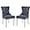 Gray-stainless Steel Leg, variant on KCC Velvet Dining Chairs Set of 6, Upholstered High-end Tufted Dining Room Chair with Nailhead Back Ring Pull Trim Solid Wood Legs, Nikki Collection Modern Style for Kitchen, Beige