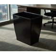 thumbnail image 6 of 2.5 Gallon (10 quarts) Black Rectangular Plastic Trash Can Wastebasket - Slim Compact Garbage Bin for Bathroom, Bedroom, Office, Dorm Room, 6 of 6