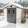 thumbnail image 3 of 8ft×6ft Outdoor Durable Resin Storage Shed, 3 of 12