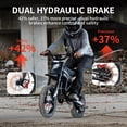 thumbnail image 3 of 60V 25AH Riding'times GT54 Pro Electric Dirt Bike for Adult Teens,3000W(Peak)40MPH Electric Dirt Bike, 14"/12" all terrain off road bicycles,Hydraulic Disc Brakes UL2849, 3 of 9