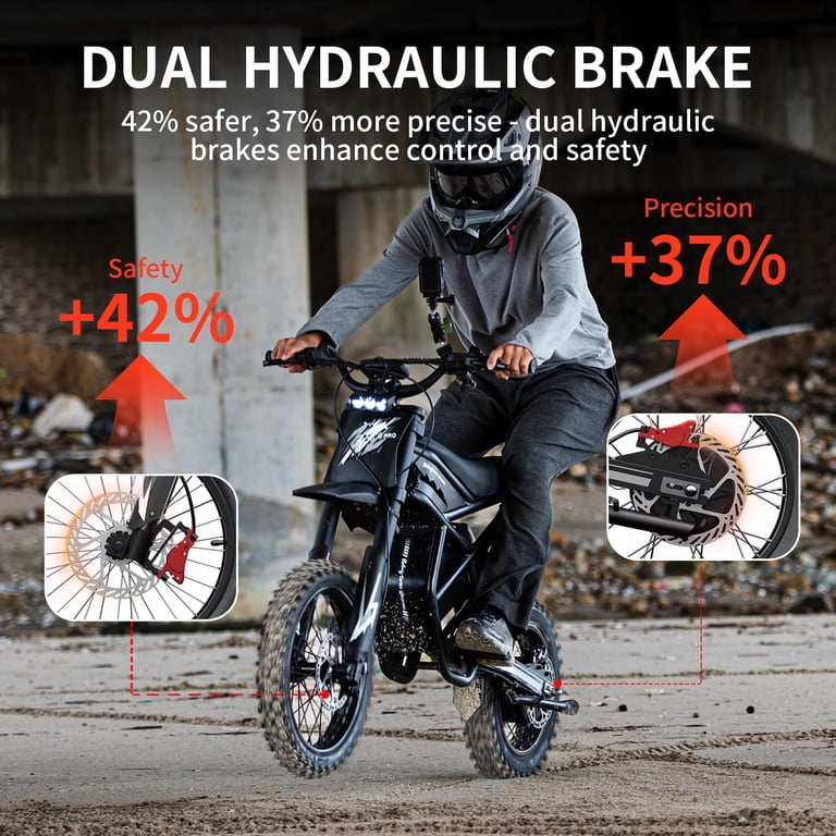 60V 25AH Riding'times GT54 Pro Electric Dirt Bike for Adult Teens