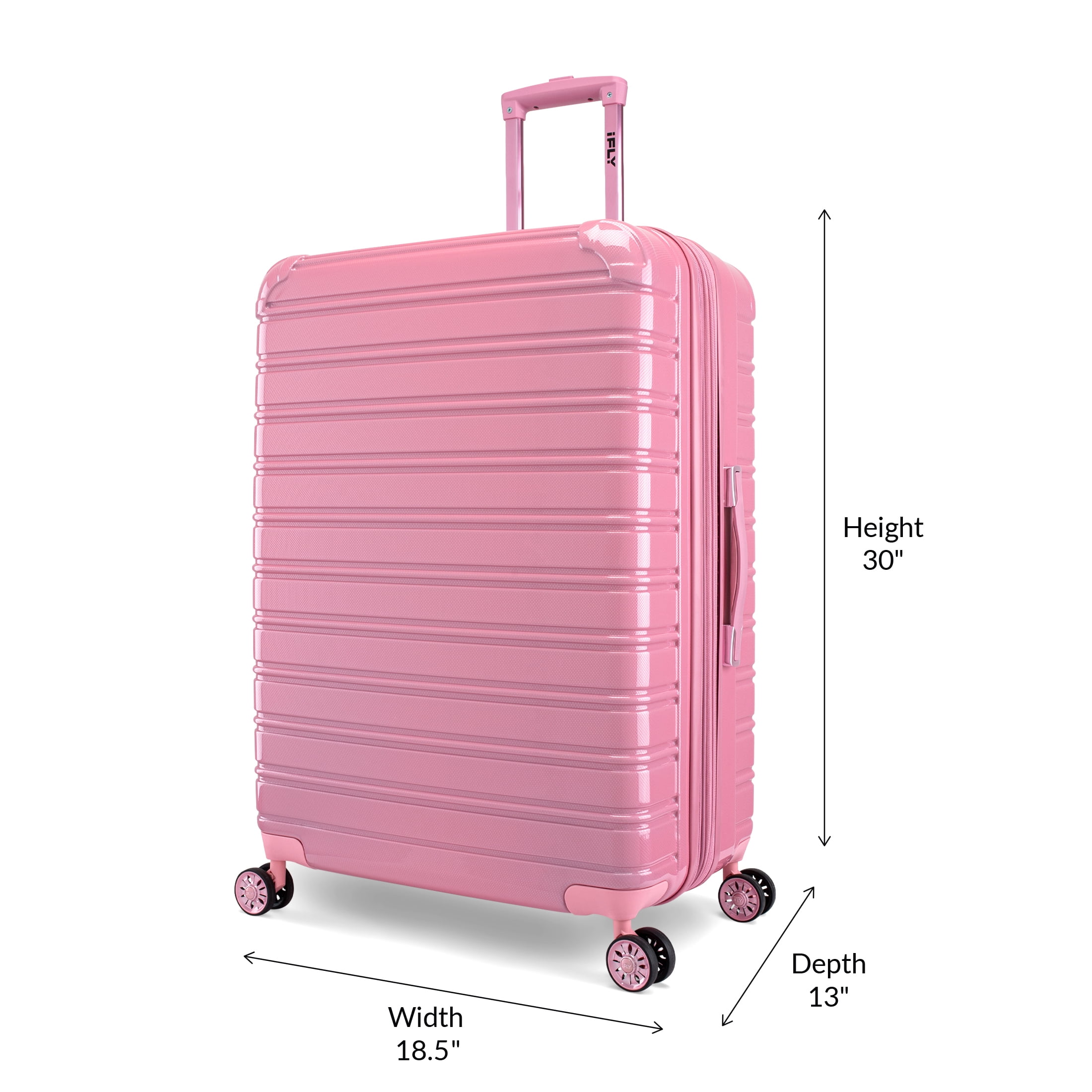 iFLY Hardside Luggage Fibertech 2 Piece Set, 20 Inch Carry