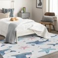 thumbnail image 3 of Kids Shark Area Rug 2x3, Shark Rugs for Entryway Bedroom Living Room, Cartoon Shark Indoor Door Mat, Machine Washable Rug, Non Slip Soft Low Pile Home Decor Carpet 8i&-152, 3 of 7