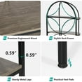 thumbnail image 4 of Tribesigns 74.4 Inches Tall Etagere Bookcase, 5 Tiers Arched Freestanding Bookshelf, Gray, 4 of 5