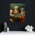 thumbnail image 5 of Nawypu   Animal Canvas Print RePro Dressed Dogs Playing Mahjong, 5 of 5