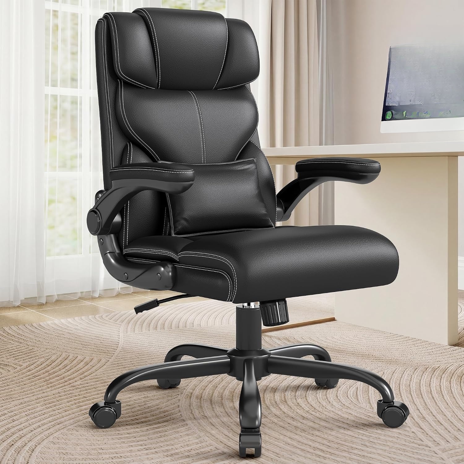executive office chair with flip-up product