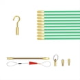thumbnail image 1 of Varillas de Cable con Cinta Pasacables de Fibra de Vidrio, Kit de Tracción/Empuje para Cableado Eléctrico con Gancho y Orificio, Varilla Incandescente y Orificio para Gancho., 1 of 5