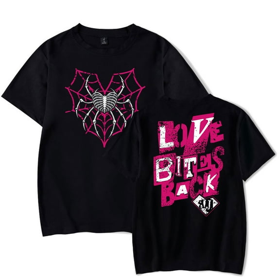 AJ Lee Love Bites Back T-shirt Crewneck Short Sleeve Women Men Casual Fashion Tee