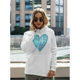 thumbnail image 2 of Keep Your Heart Open. Hoodie Women -Image by Shutterstock, Female Large, 2 of 4
