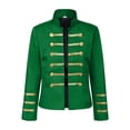 thumbnail image 5 of Golden Court Ensemble with Stand Collar for Majorette Performance - Elegant - for Dramatic Stage Presentations, 5 of 5