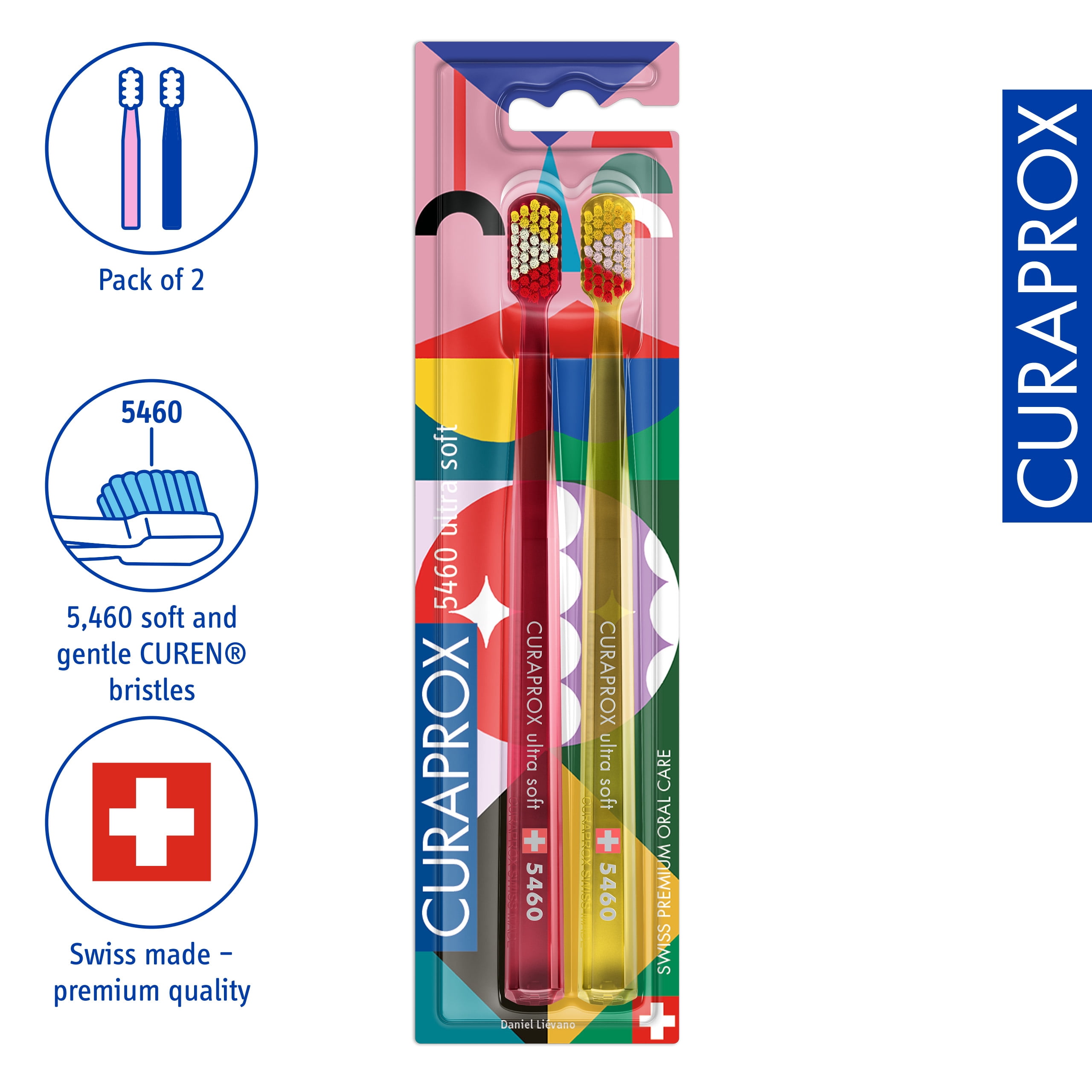 CS 5460 Power Smile Edition, 2 pcs, Ultra Soft & Gentle Toothbrush